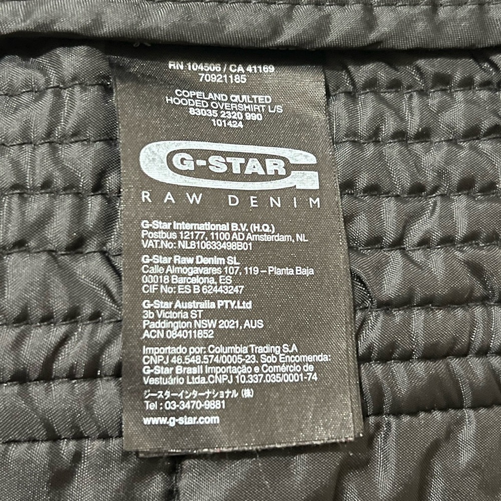 G Star Raw Men’s Flannel Zip Up Snap Hoodie Jacket (Black Plaid) - Picture 10 of 11